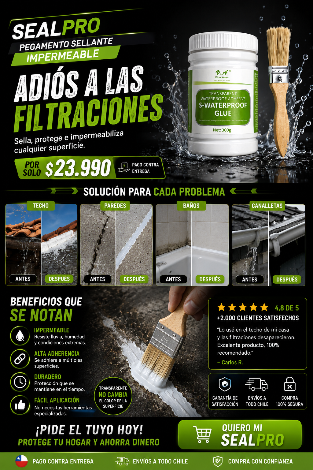 Sellador Adhesivo Impermeable SEALPRO