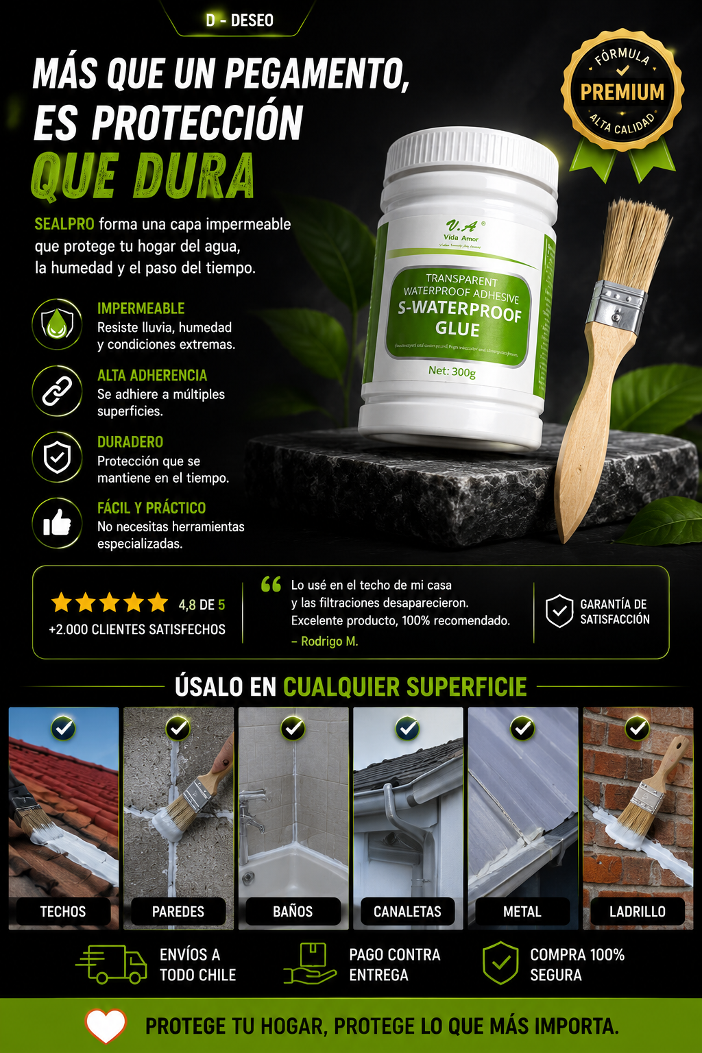 Sellador Adhesivo Impermeable SEALPRO